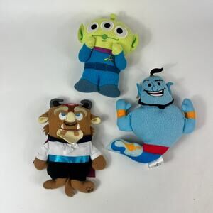 Walt Disney The Classics Stuffed Animal Lot Aladdin Genie Toy Story Alien Beast